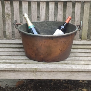 Red copper kettle XL