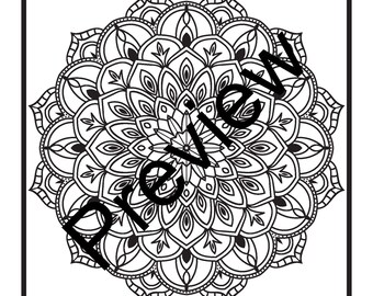 Sunday Centering Weekly Mindful Affirmation and Mandala Coloring Page Series Week 12