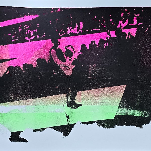 Maroon 5 - Adam Levine - Gel Print Monoprint