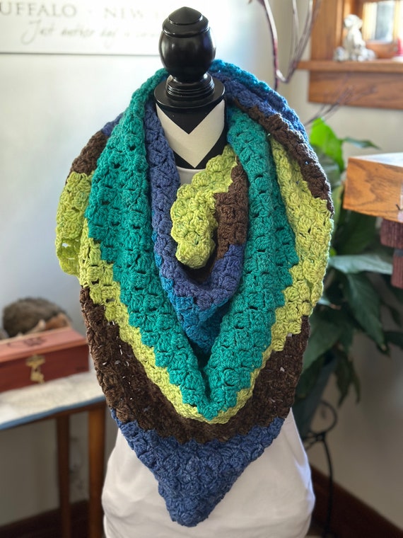 Handmade Crochet Shawl/Wrap Scarf