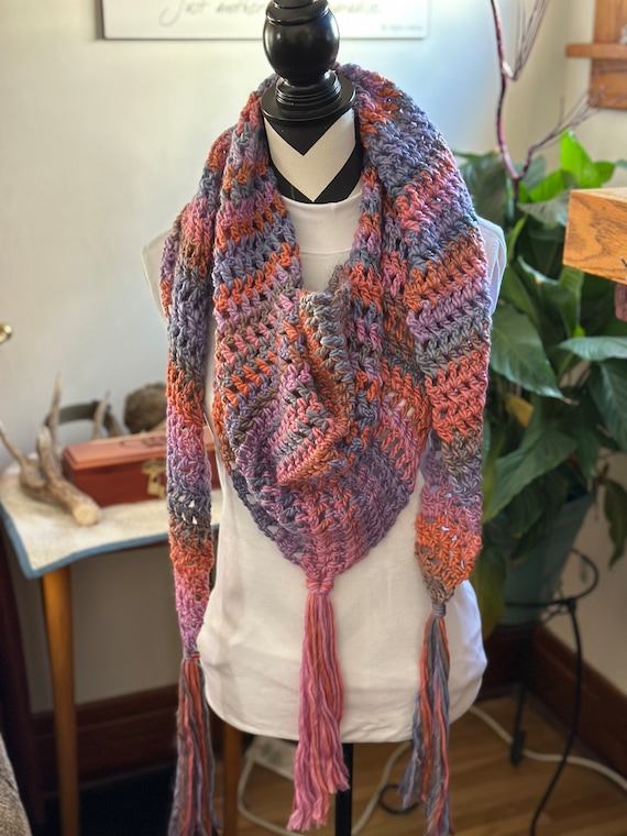 Crochet Neck Wrap Scarf