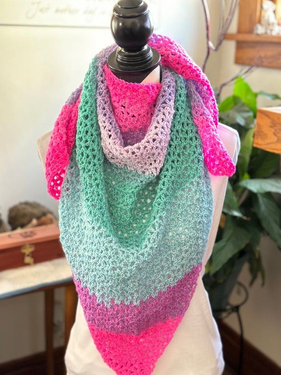 Handmade Crochet Shawl/Wrap Scarf