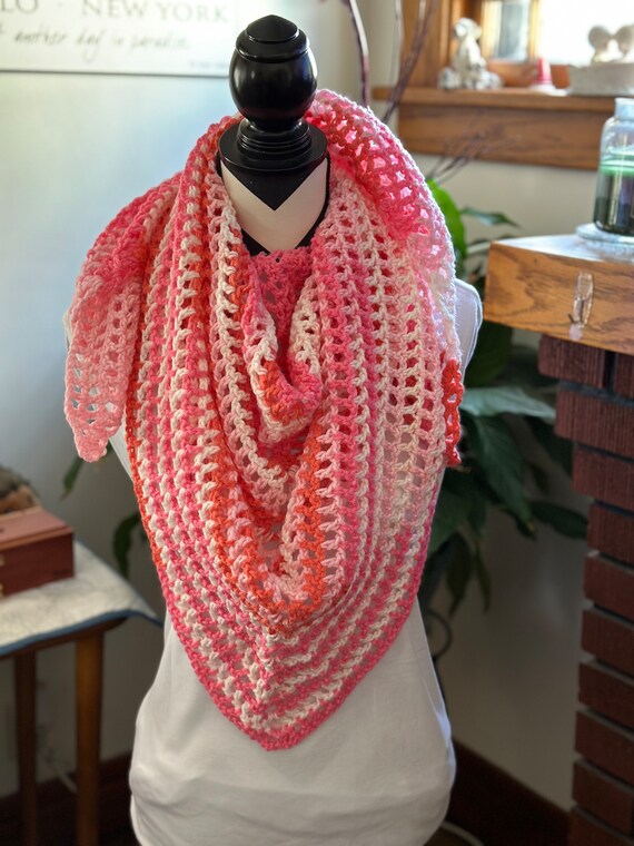 Handmade Crochet Shawl/Scarf Wrap