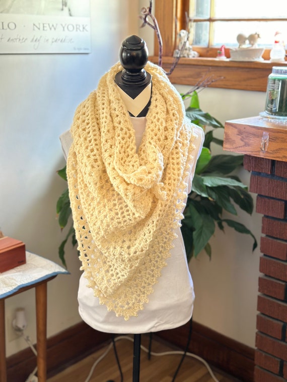 Handmade Crochet Wrap/Scarf/Shawl