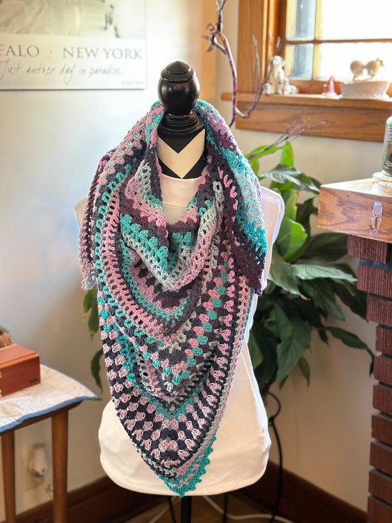 Handmade Crochet Wrap/Scarf/Shawl
