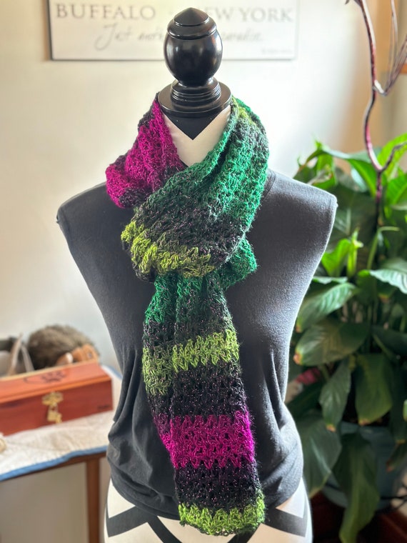 Zombie Planet Crochet Scarf