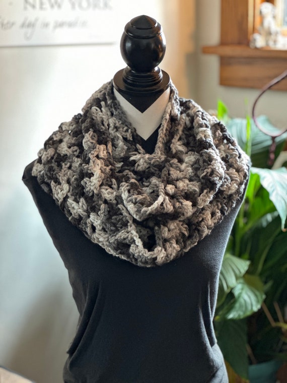 Black & White Infinity Scarf