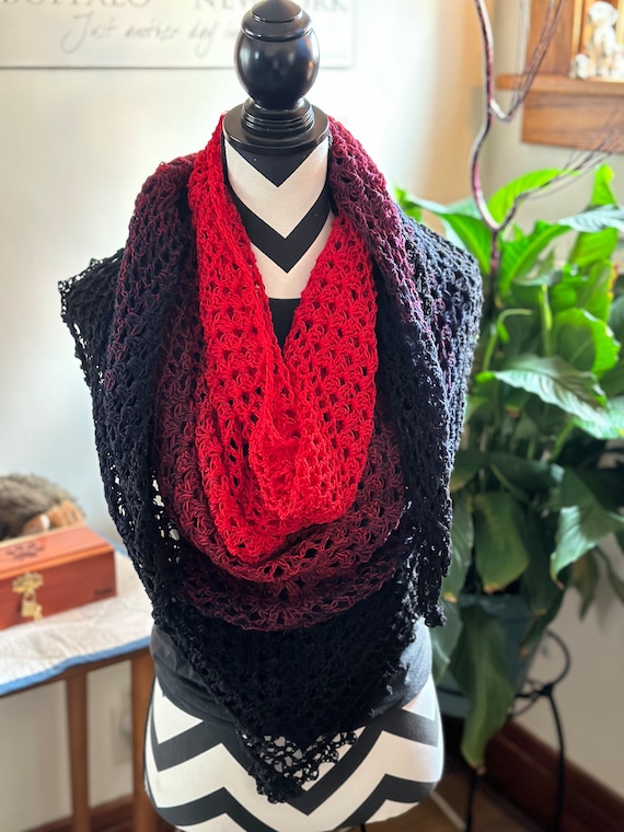 Handmade Crochet Wrap/Scarf/Shawl
