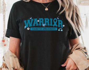 Maglietta T1D Warrior Comfort Colors: maglietta per la sensibilizzazione sul diabete di tipo 1