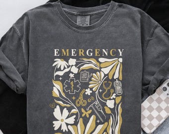 ER Trauma Staff Comfort Colors Tee: Emergency Medicine Gift