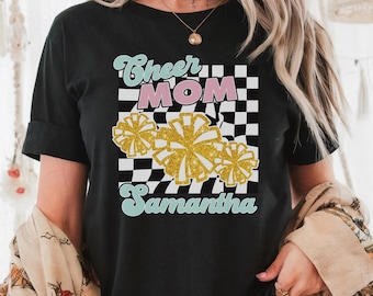 Maglietta Cheer Mom: Maglietta Comfort Colors - Spirito di squadra per il giorno della partita