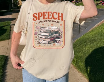 SLP Shirt, Comfort Colors Speech Language Pathologist Gift