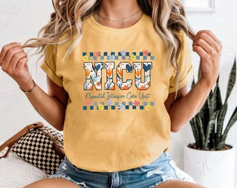 Camisa floral de enfermera de la UCIN con colores cómodos: regalo para la UCI neonatal
