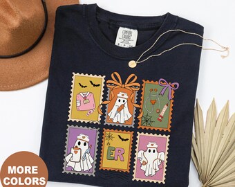 ER Nurse Halloween Tee: Comfort Colors Ringspun Cotton Emergency Room Shirt