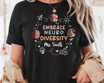 Neurovielfalt Autismus Bewusstsein Komfort Farben Tee: Minimalistische Inklusion Shirt