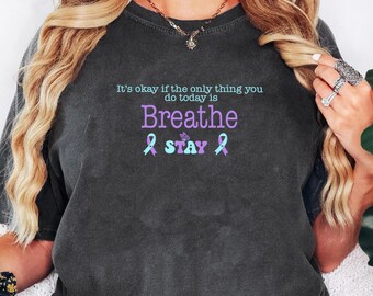Minimalist Suicide Awareness Comfort Colors Shirt • Mental Health Gift