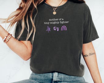 Preemie Awareness Shirt • Comfort Colors Heart Ribbon Tee