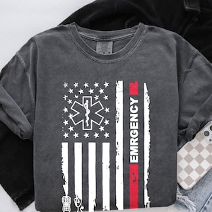Camiseta EMS • Camiseta EMT de paramédico • Regalo de primeros auxilios • Ropa de ambulancia • Atención prehospitalaria • Equipo de transporte de cuidados críticos • Camiseta NR-P