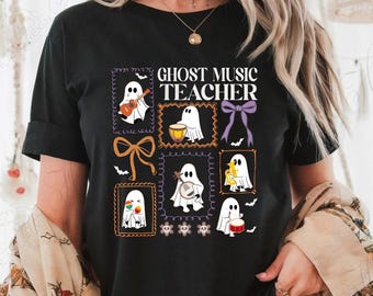 Halloween Music Teacher Shirt: Spooky Season Band & Choir Tee
