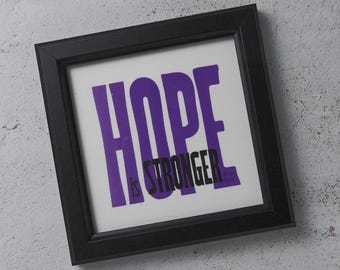 Inspirational Quote Print, Entrepreneur Motivational Print - Framed (4x4 inch) | Purple Color
