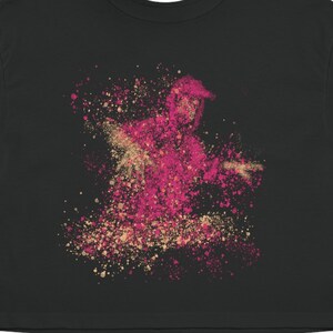 Pretty Lights kort t-shirt med pixelerad Derek Vincent Smith PL merchandise Pretty Lights-skjorta svart och rosa design 100 % bomull bild 2