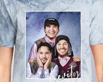 Levity Stepbrothers Unisex Rave T-Shirt Music Festival Clothing Rave Outfit EDM EDC Merch Blue Tie Dye Shirt Dubstep DJ