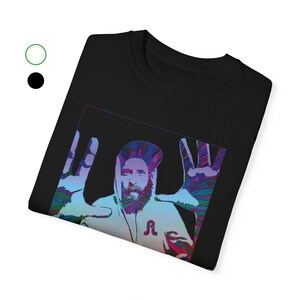 Pretty Lights-skjorta, unisex, PL-merchandise, Derek Vincent Smith, festivalskjorta, musikfestivalskjorta, bekväma färger, kvalitet, bra passform, rave-t-shirt