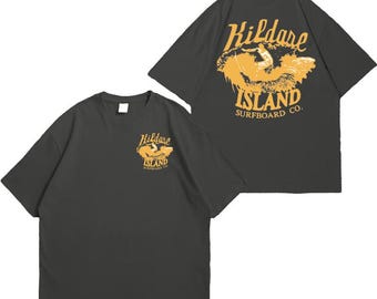 Kildare Outer Banks Classic Heavy Cotton T-shirt, Kildare Island Surfboard Co. Unisex Comfort Color Tee