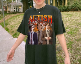 Autism Rizz Spencer Reid Vintage T-shirt Design, Criminal Minds Fan Gift, Matthew Gray Gubler Sweatshirt, Retro 90s Unisex Hoodie