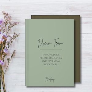 Dream Team Appreciation Notebook, Best Team Ever Journal, Employee Appreciation journal, Bulk Team Gifts, Difference Maker Gift, Staff Gift