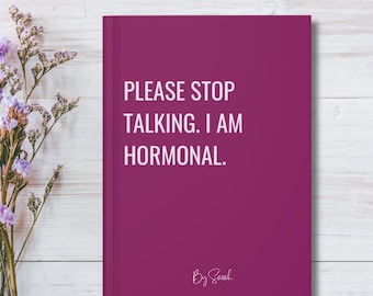 Funny Menopause Notebook for Women Over 40, Sarcastic Peri/Menopause Journal for Hormonal Midlife Women, Snarky Office Journal for Women