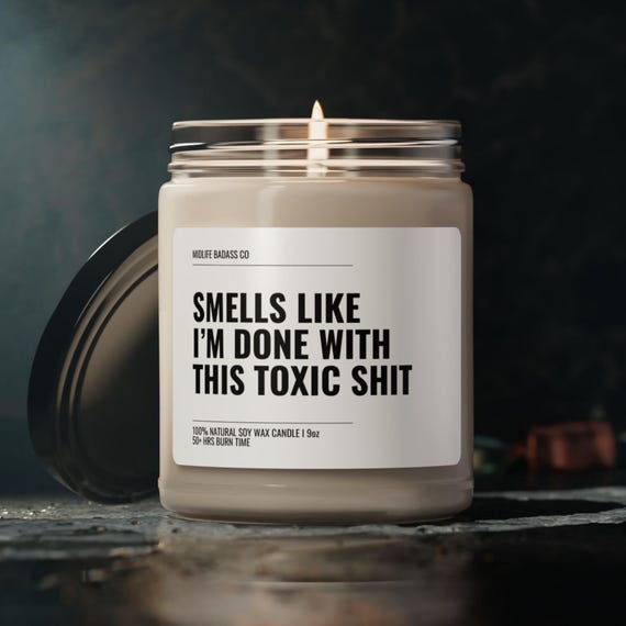 Sarcastic fun Candle, Snarky Candle Gift, Last Nerve Candle, Mental Health Candle, Funny Saying Candle, funny Candle Labels, Snarky Cubicle