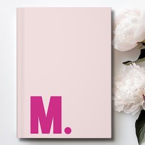 Custom Monogram Notebook, Monogrammed Notebook, Monogram Journal, Large Initial Personalized Notebook, Custom Notebook Women, Notebook Men