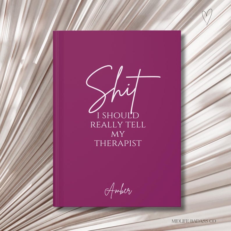 Sassy Mental Health Journal, Anxiety Journal, Mental Health Notebook Gift, Therapy Journal, ADHD Journal, Self Help Journal, Therapy Journal image 5