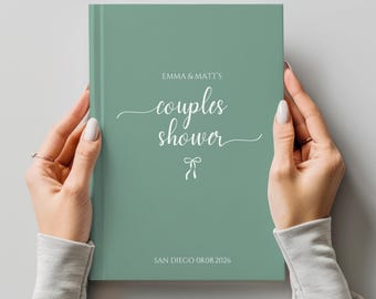 Couples Shower Guest Book, Bride and Groom Shower Gift, Couples Wedding Shower Guest Book, Wedding Shower Keepsake Book, In Our Wedding Era