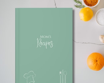 Personalized Recipe Book, Custom Blank Recipe Book, Cooking Journal Gift,  Family Recipe CookBook, Recipe journal Custom, Family Recipe Book