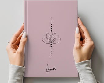 Personalized Yoga Journal, Yoga Lover Notebook, Yoga Instructor Journal, Custom Wellness Notebook, Yoga Notes Planner, Yoga Lover Gift