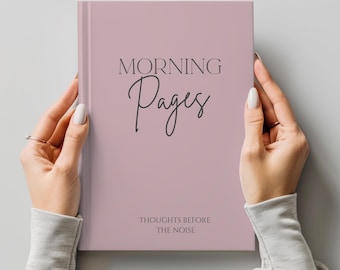 Morning Pages Notebook, Daily Writing Journal, Lined Hardcover Journal, Goal Setting Notebook, Gratitude Journal, Mindfulness Gift
