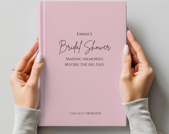 Bridal Shower Guest Book, Bridal Shower Gift, Bride Wedding Gift, Custom Journal Gift, Keepsake Gift for Wedding Party, In My Bride Era