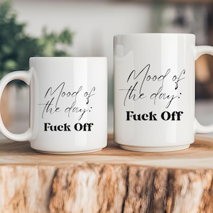 Funny Offensive Mug, Swear Mug, Sarcastic Coffee Mug, Rude Mug, F*CK Coffee Mug, Sarcastic Mood Mug, Tea Drinker Gift, Coffee Drinker Gift,