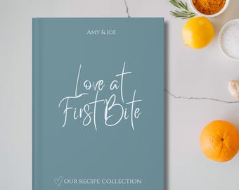 Custom Recipe Book for Couples, Personalized Couples Cookbook, Couple Custom Recipe Book, Our Favorite Recipes Journal, Couples Cooking Gift