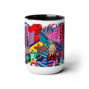 Whats that, &quot;Picasso&quot;, Two-Tone Coffee Mugs, 15oz
