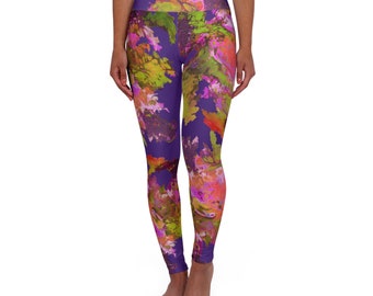 Yoga-Leggings mit hoher Taille (AOP)
