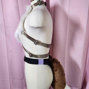 Eevee Furry Chest Fluff and Tail Cosplay Set