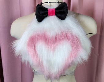 Hazbin Hotel Angel Dust Furry Chest Fluff Harness