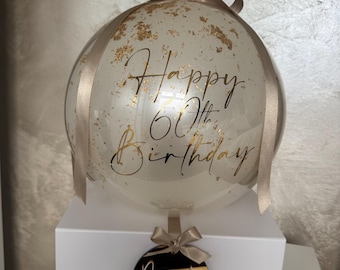 Personalised bubble  balloon with box
