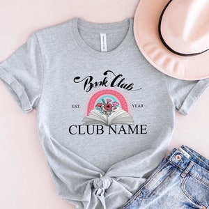 Custom Bookish Shirt, Book Club Personalized Shirts, Personal Gift For Book Lovers, Gift Reading, Club Group Shirts,  Bookworm Shirt,