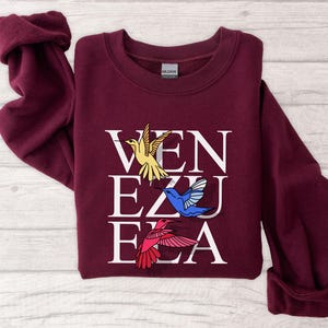 Venezuela Libre Shirt & Sweatshirt, VZLA Freedom Hummingbird, Hispanic Heritage Month Gift image 3