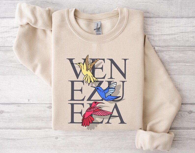 Venezuela Libre Shirt & Sweatshirt, VZLA Freedom Hummingbird, Hispanic Heritage Month Gift image 13