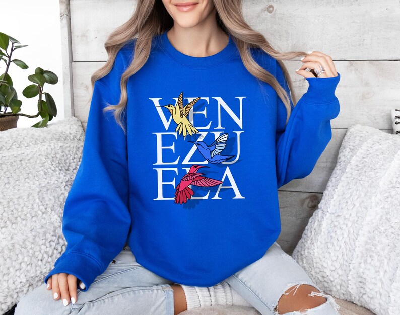 Venezuela Libre Shirt & Sweatshirt, VZLA Freedom Hummingbird, Hispanic Heritage Month Gift image 12